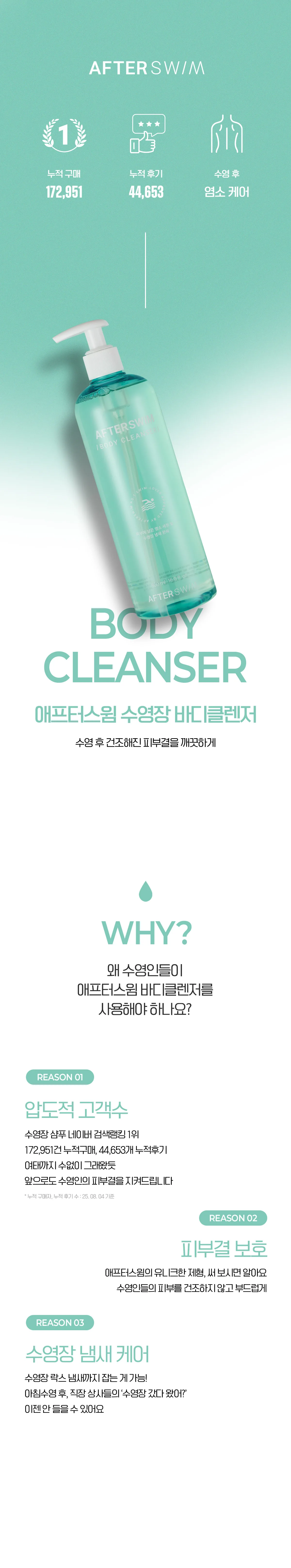 애프터스윔 수영장 바디워시 500ml 상세 이미지 11